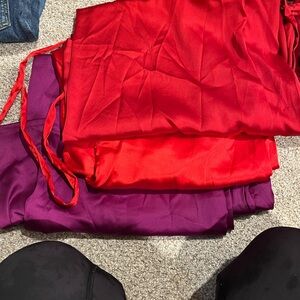 Saree from Indian wedding along with 3  Satin under skirts